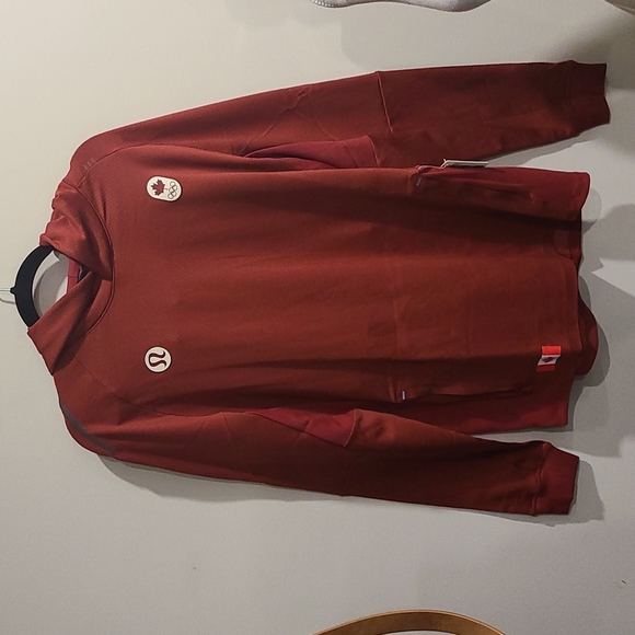 RARE Lululemon Team CANADA Olympic Textured Tech Hoodie - Picture 1 of 15